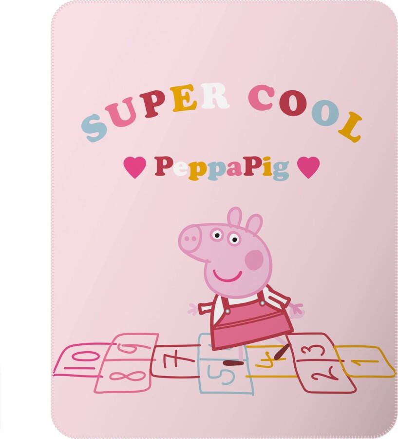 SimbaShop Peppa Pig Fleece deken Super Cool 110 x 140 cm Polyester