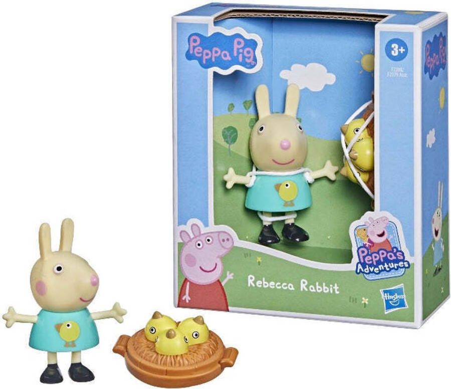 Peppa Pig Friend Rebecca Rabbit 6 cm Speelfiguren set