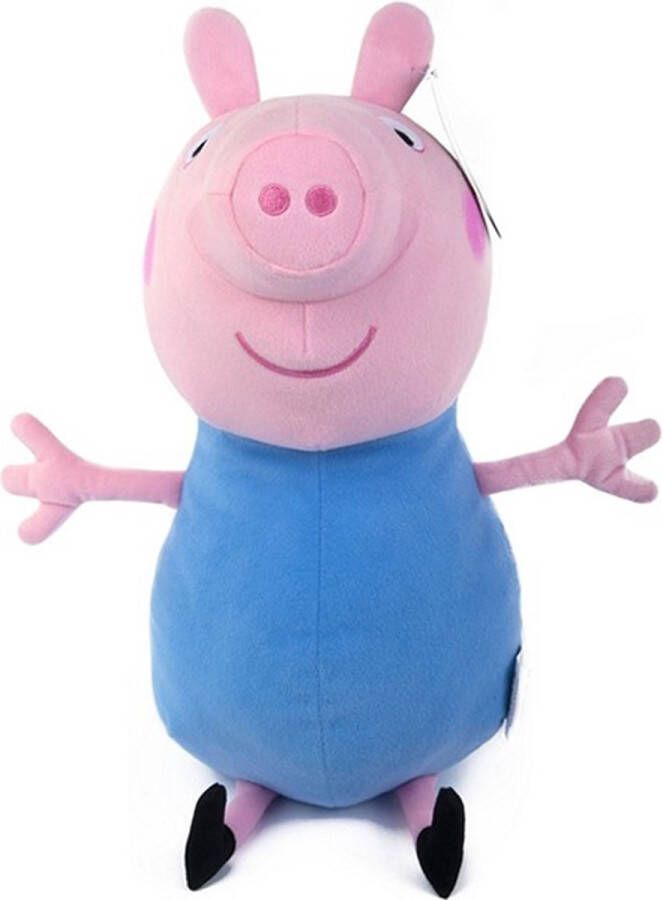 Peppa Pig George Pluche Knuffel XXL 80 cm | Varkentje Plush Toy | Speelgoed knuffelpop knuffeldier voor kinderen jongens meisjes | Grote varken dieren dierentuin knuffeltje extra groot XL