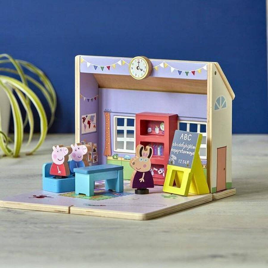 Peppa Pig Speelset School Peuters Hout (26 x 23 5 x 10 cm)