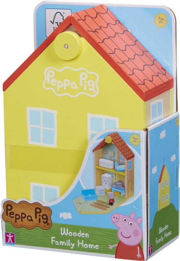 Peppa Pig Houten Speelgoed Speelhuis inclusief Peppa figuur en accessoires