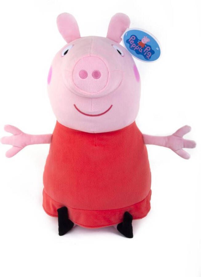 Peppa Pig Grote Knuffel Met Muts Gele Sjaal en Wanten 60 cm