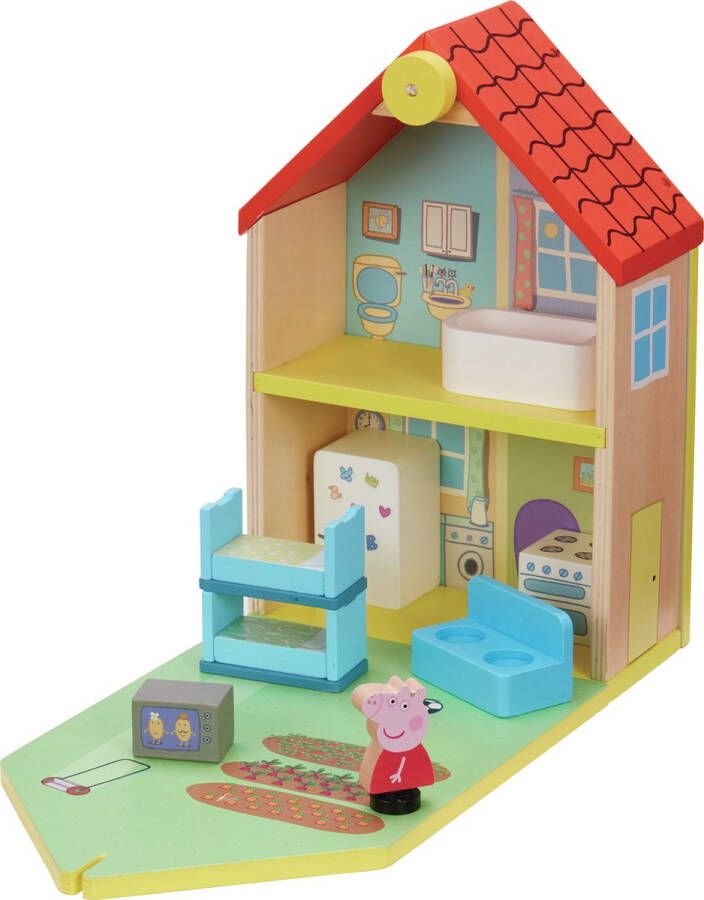 Peppa Pig Maison Classique en Bois avec 2 personnages