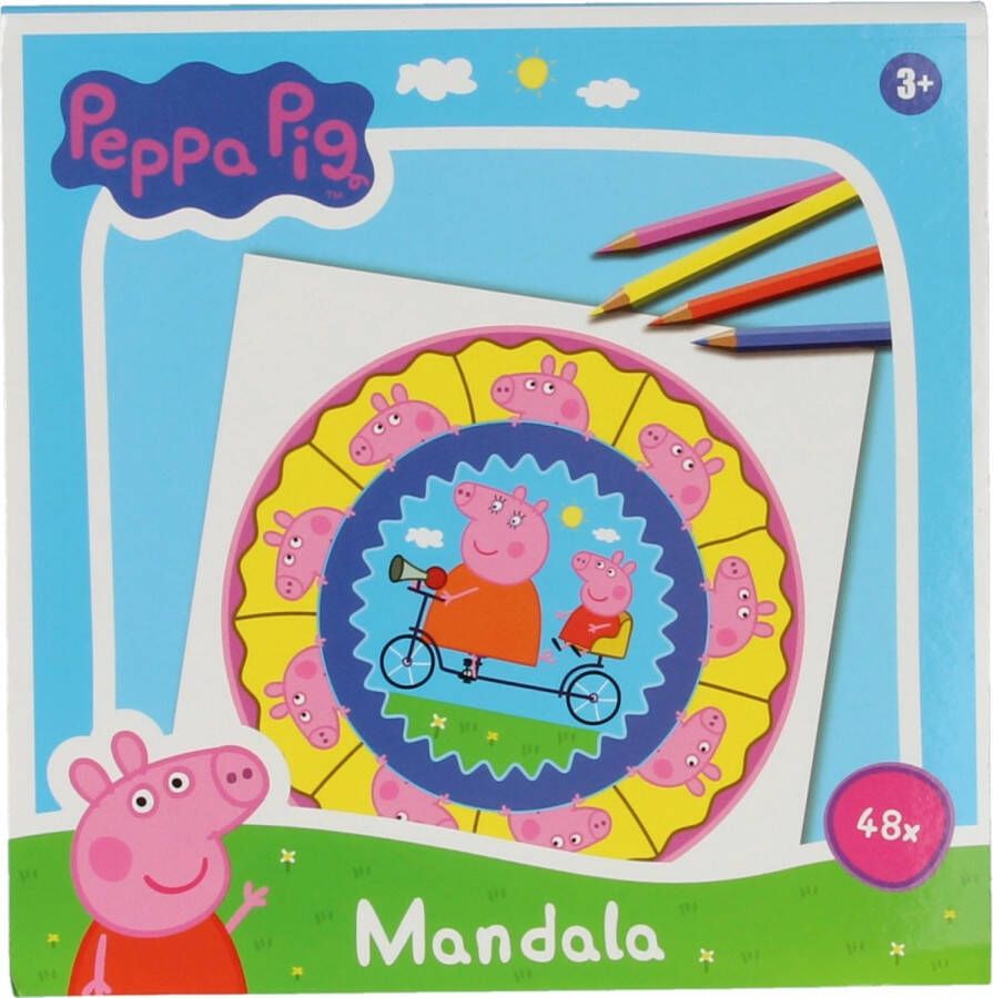 Peppa Pig Mandala Kleurboek tekenen Kleurboek voor volwassenen en kinderen