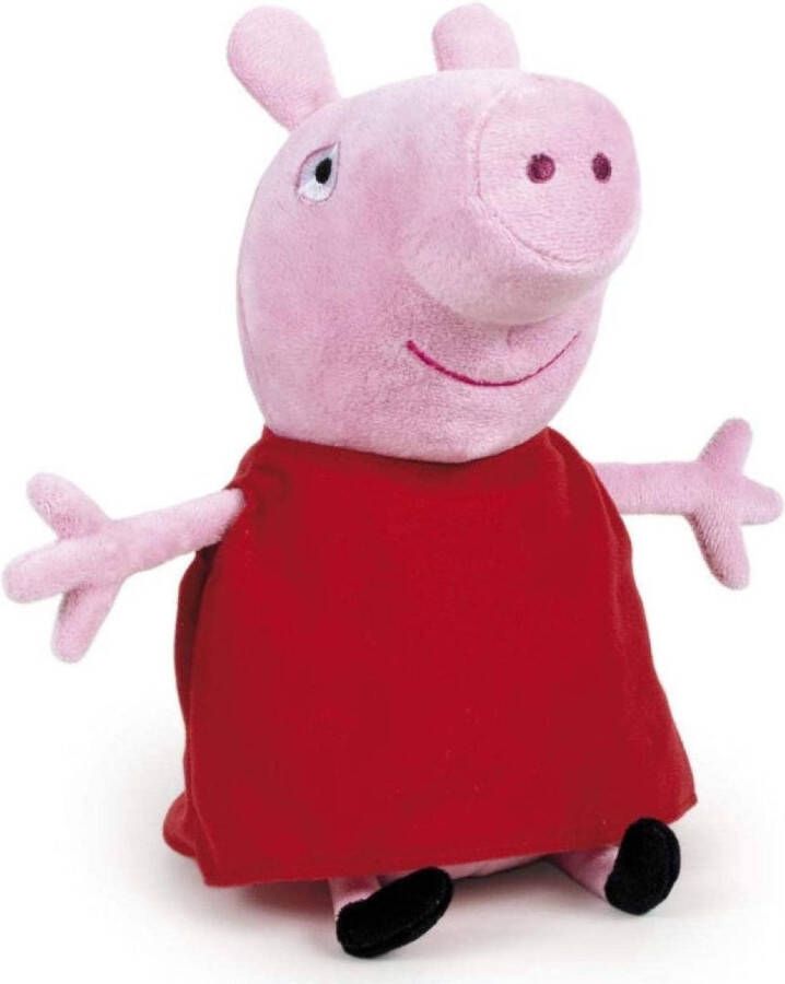Peppa Pig Nickelodeon Knuffel Junior 27 Cm Pluche Roze rood