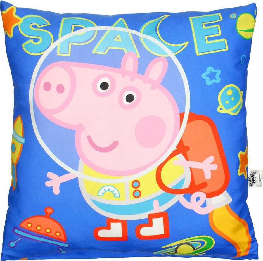 Peppa Pig Outer Space Kussensloop 40x40cm Zonder Vulling Officiële Merchandise