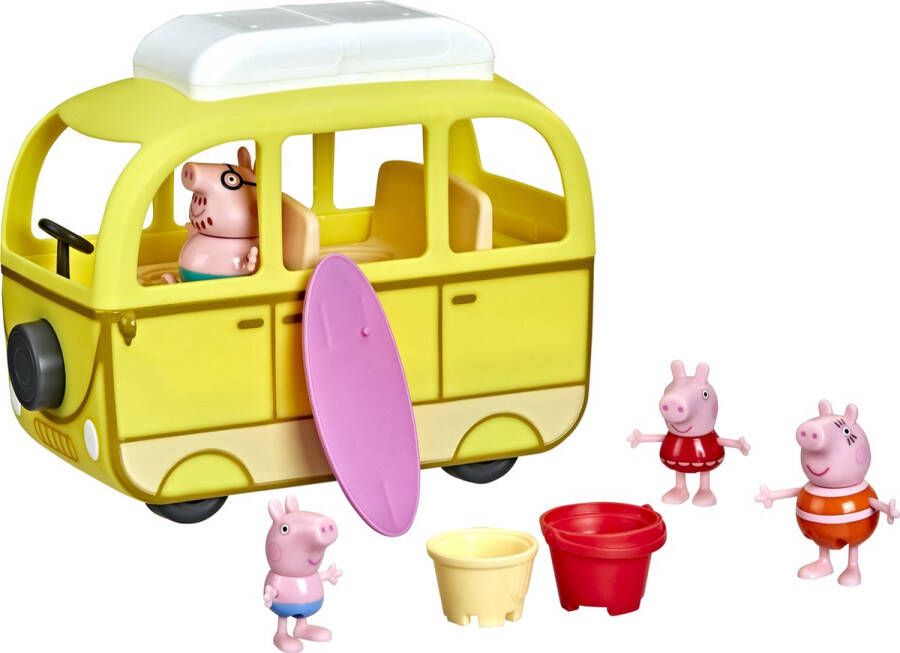 Peppa Pig : Peppa's Strand Camper Speelfigurenset