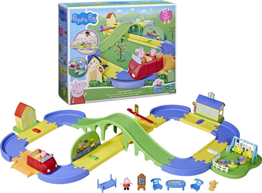 Hasbro Peppa Pig: All Around Peppa&apos;s Town Peppa&apos;s Stad Speelstad Met Geluid En Speelfiguren