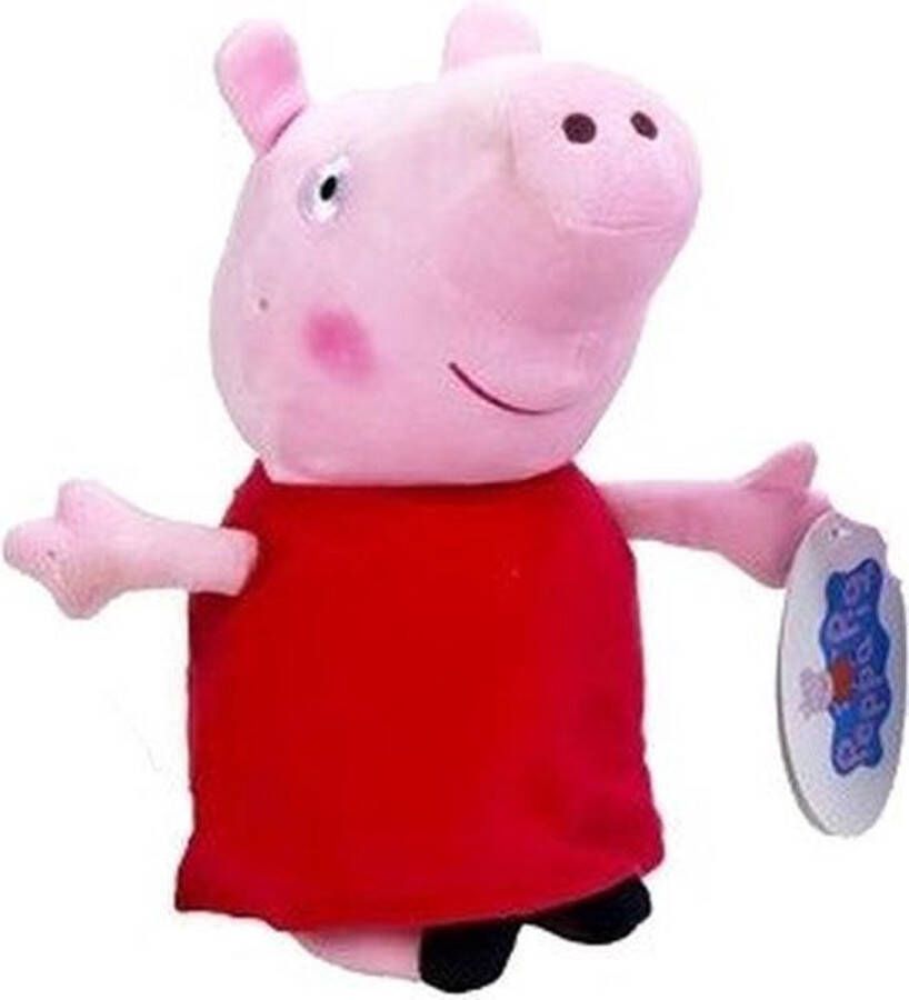 Peppa Pig Pluche Big knuffel in rode outfit 28 cm speelgoed Cartoon varkens biggen knuffels Speelgoed voor kinderen