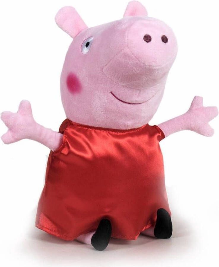 Peppa Pig Pluche Big knuffel in rode outfit 31 cm speelgoed Cartoon varkens biggen knuffels Speelgoed voor kinderen