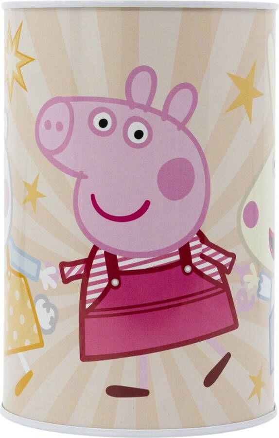 Peppa Pig Spaarpot Metaal 430 ML Voor Kinderen 15x10 cm