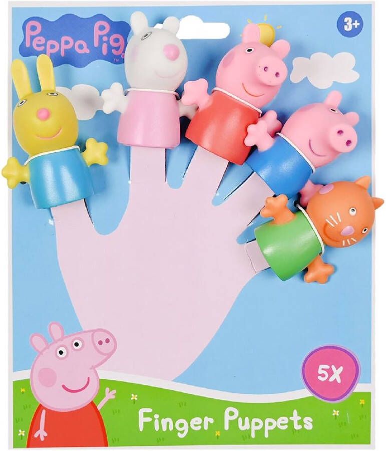 Peppa Pig vingerpoppetjes 5 personages Spel