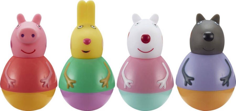 Peppa Pig Weebles figurenset Peppa en vrienden 4 stuks