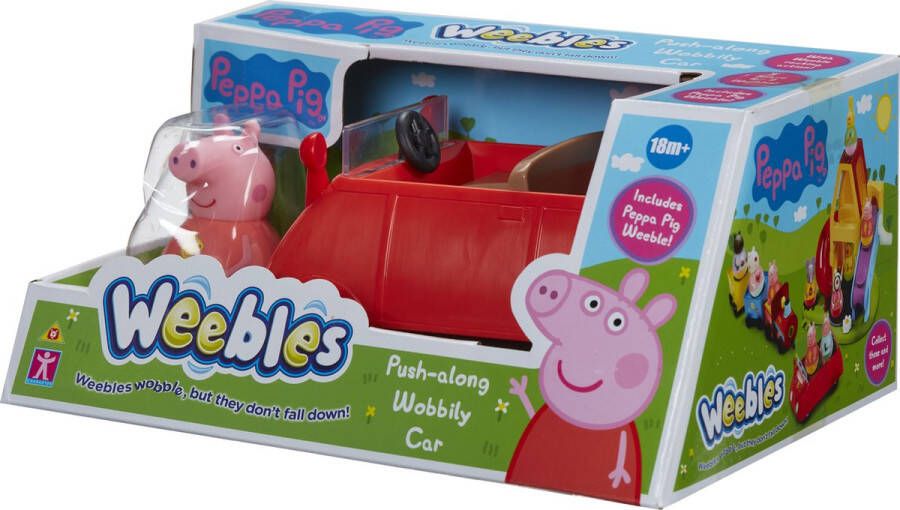 Peppa Pig Weebles Rode auto met figuur