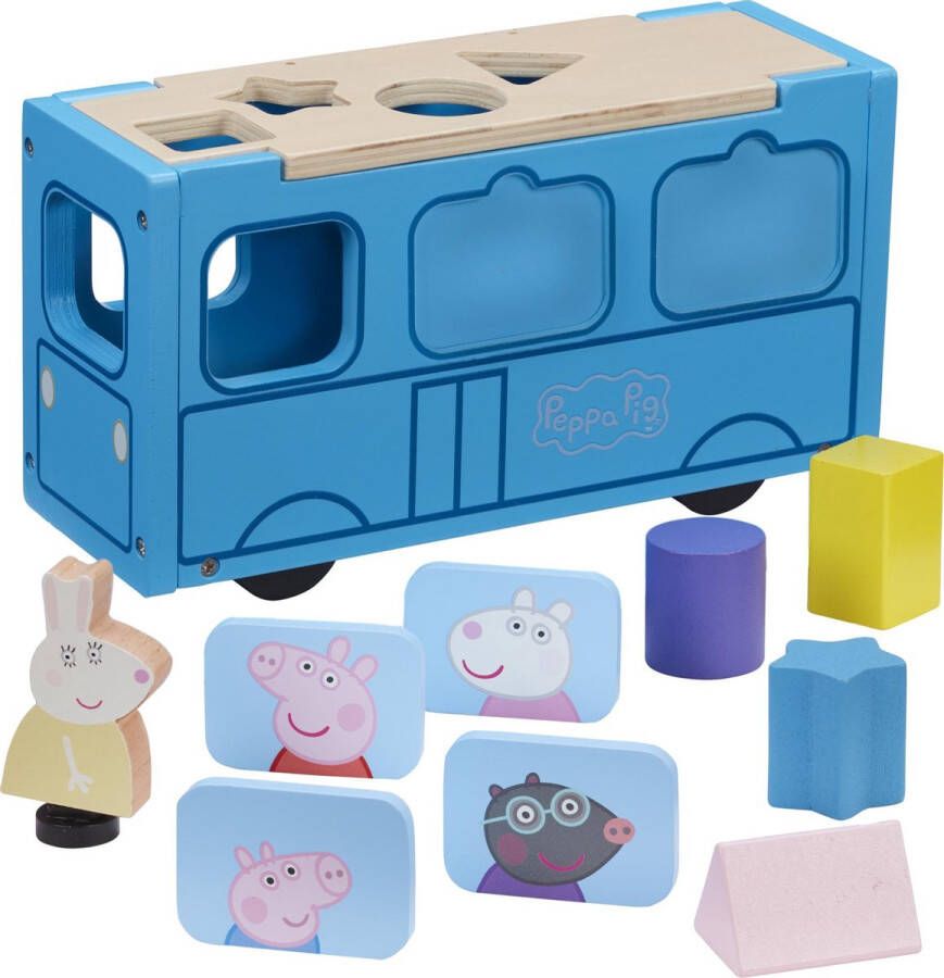 Peppa Pig Wood Play School Bus Sorter (20-00118)