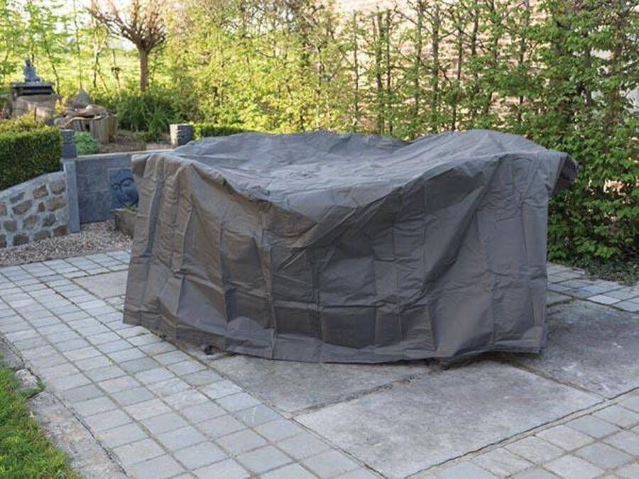 Perel Buitenhoes Voor Tuinset Grijs Achthoekig 220x220x95cm Achthoekig Geweven Plypropyleen