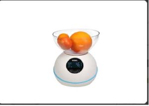 Perel Keukenweegschaal digitaal max. 5 kg tarrafunctie timer tijdweergave automatische uitschakeling lcd-scherm lege batterij-indicator wit