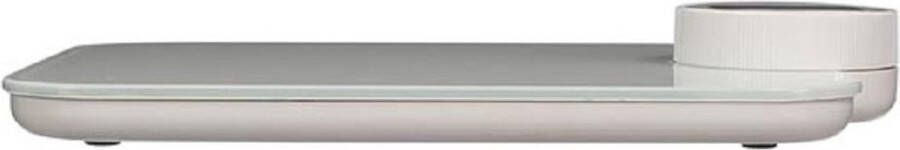 Perel Keukenweegschaal digitaal max. 5 kg zonder batterijen tarrafunctie automatische uitschakeling lcd-scherm overbelastingsindicator wit