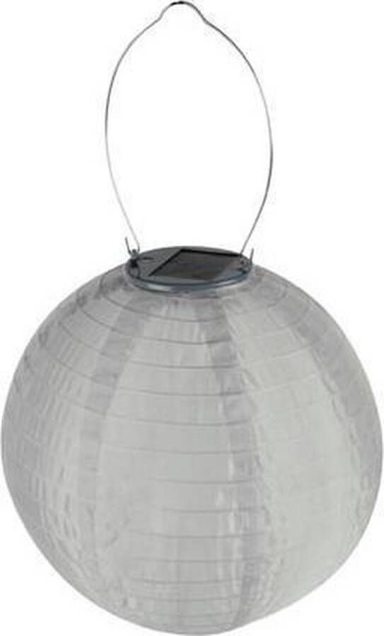 Perel Lantaarn Op Zonne-energie Diameter 10" 25cm Wit