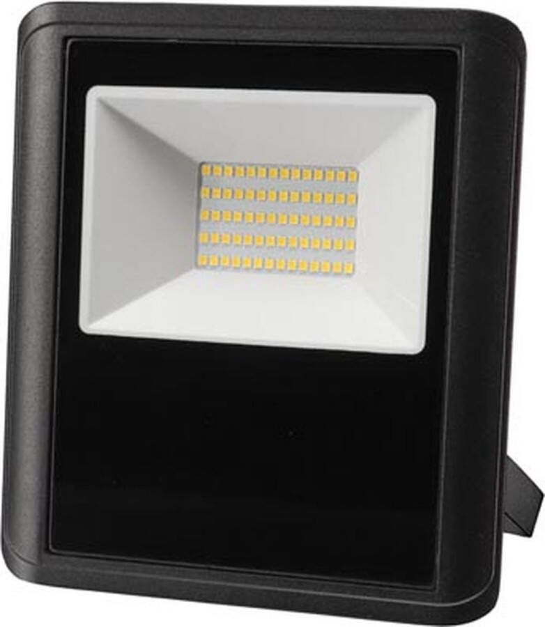 Perel Led-schijnwerper 50 W 3500 Lm 18.8 X 5.6 X 16.7 Cm Ip65 Zwart Aluminium