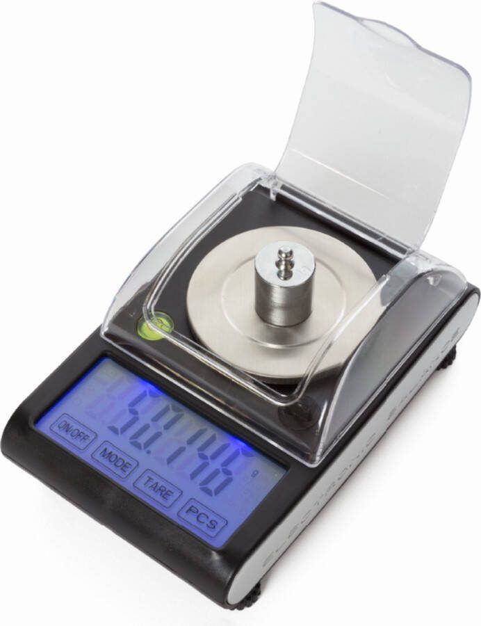 Perel Precisieweegschaal digitaal 0.001 g tot 50 g tarrafunctie automatische uitschakeling lcd-scherm met achtergrondverlichting