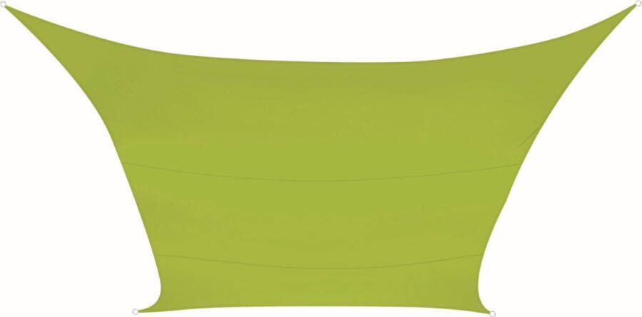 Perel Schaduwdoek waterafstotend 2 x 3 m 160 g m² polyester rechthoek limoengroen