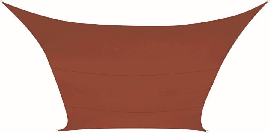 Perel Schaduwdoek waterafstotend 2 x 3 m 160 g m² polyester rechthoek terracotta