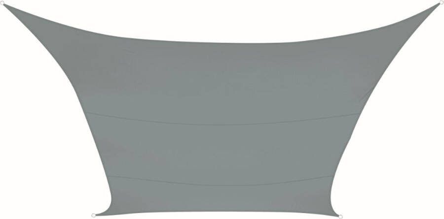 Perel Schaduwdoek waterafstotend 3.6 x 3.6 m 160 g m² polyester vierkant lichtgrijs