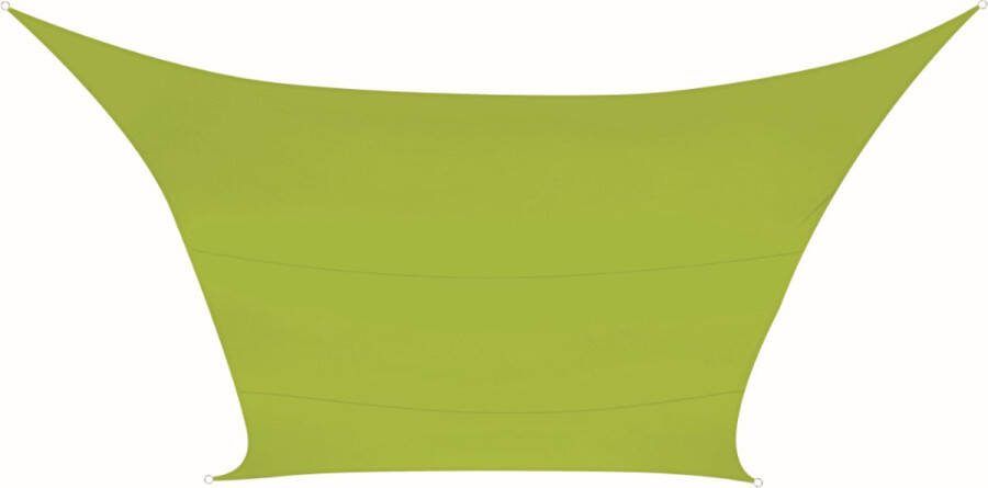 Perel Schaduwdoek waterafstotend 3.6 x 3.6 m 160 g m² polyester vierkant limoengroen