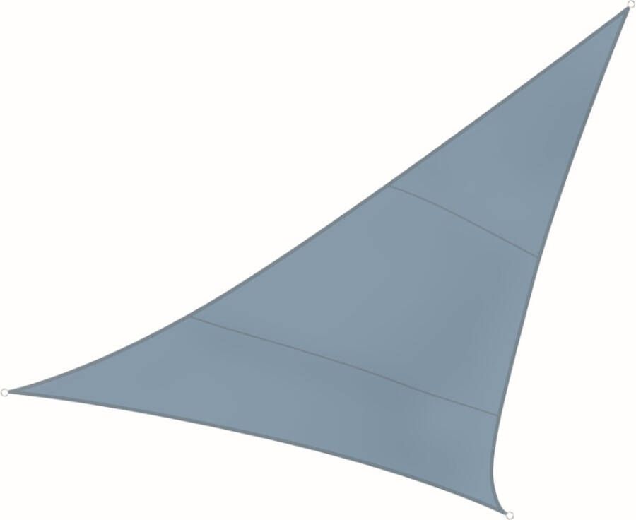 Perel Schaduwdoek waterafstotend 3.6 x 3.6 x 3.6 m 160 g m² polyester driehoek lichtgrijs