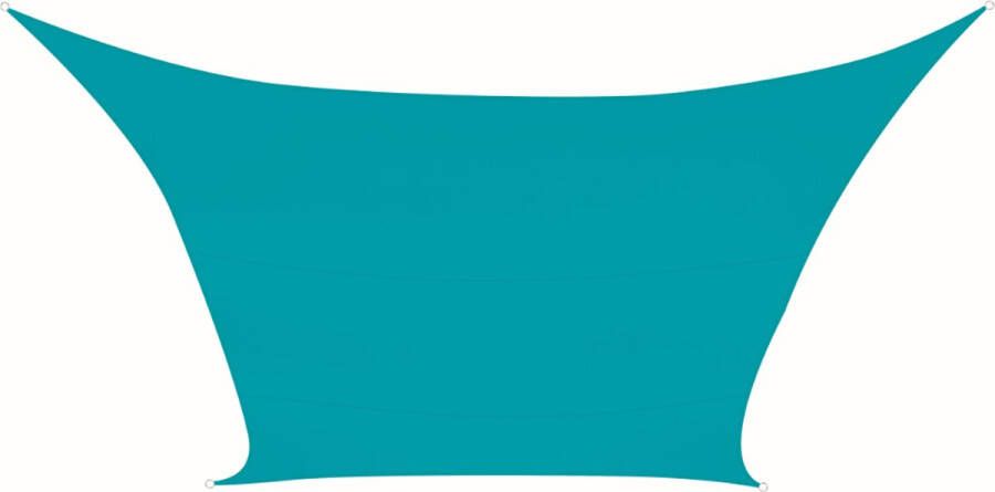 Perel Schaduwdoek waterafstotend 4 x 3 m 160 g m² polyester rechthoek hemelsblauw