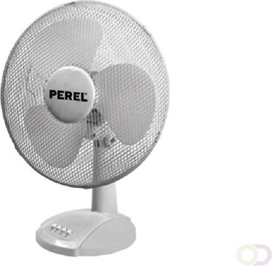 Perel Tafelventilator 40 cm Wit