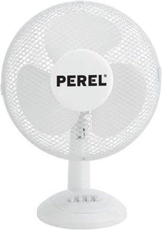 Perel Tafelventilator Wit