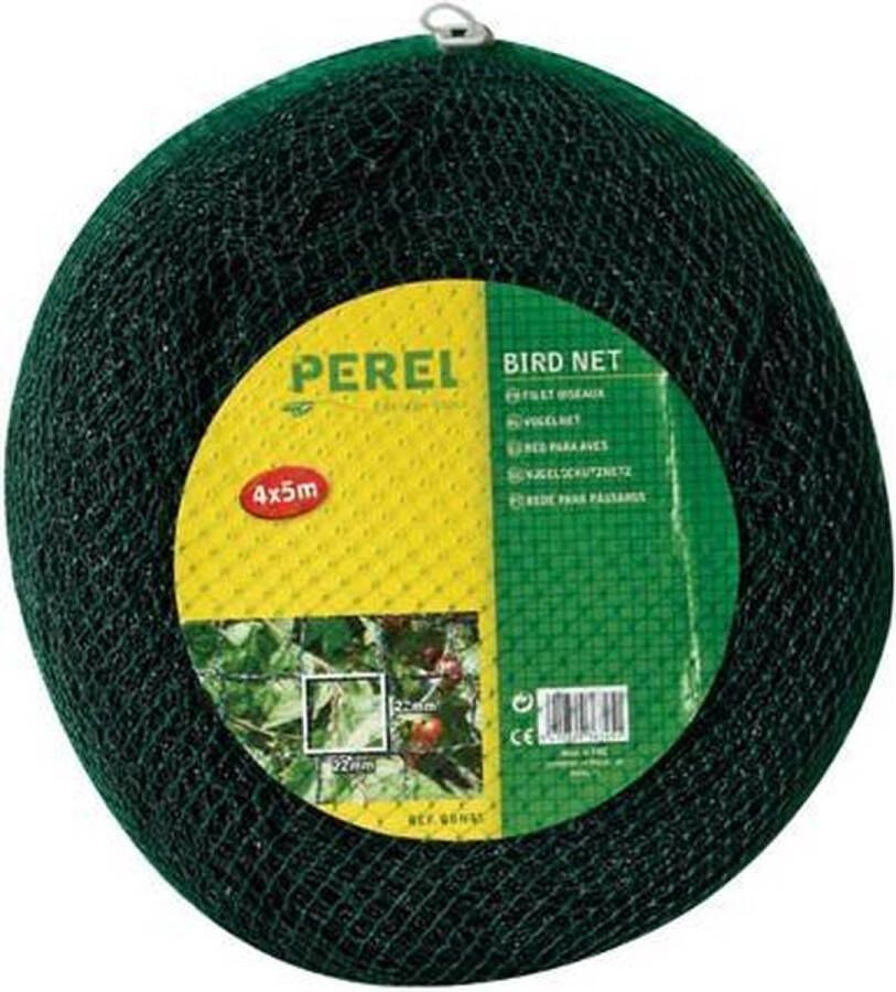 Perel Vogelnet Polyester Maaswijdte 2 Cm² 4 X 5 M Groen