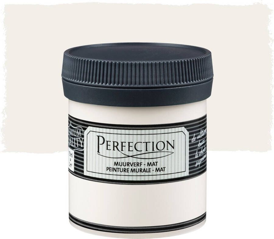 Perfection Muurverf Ultradekkend Mat Kleurtester 75ml RAL 9010 Zuiver wit