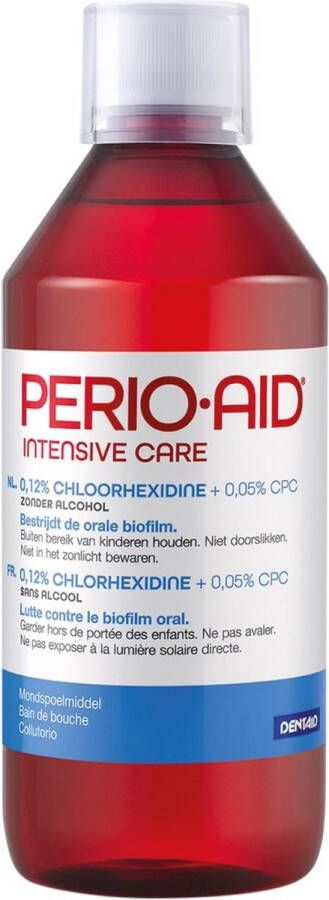 Perio-Aid Intensive Care Mondspoelmiddel 0 12% Chloorhexidine 500 ml