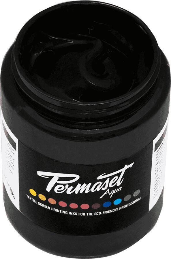 Permaset Aqua STD Black 300 mL Textielverf Zeefdrukinkt