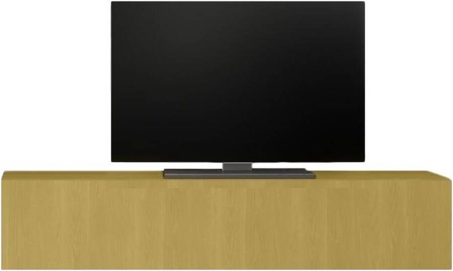 Pesaro Mobilia Zwevend Tv-meubel Tesla 138 cm breed in geel