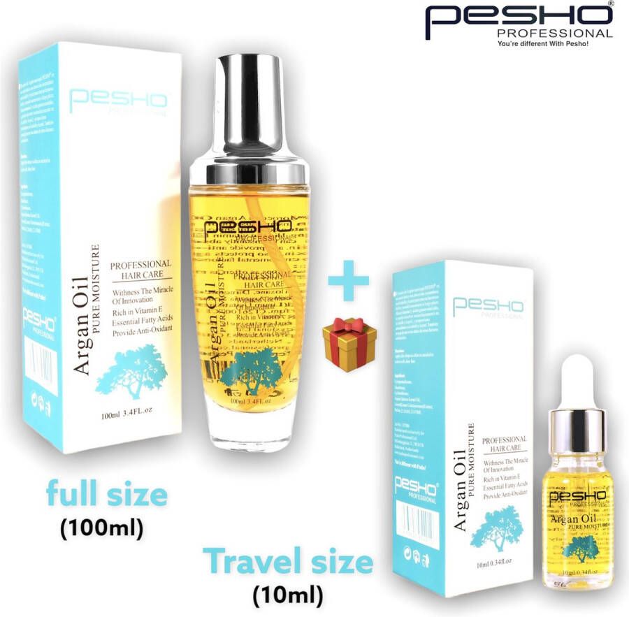 PESHO PROFESSIONAL Argan Oil Serum Pesho Serum Haarolie Arganolie Kerstkorting