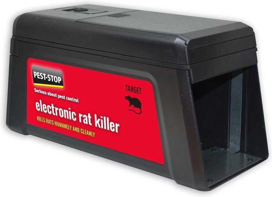 Pest-Stop Elektrische rattenval Tegen ratten en muizen Werkt op batterijen
