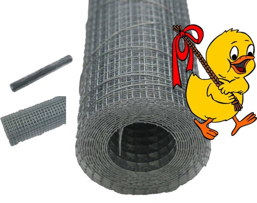PestiNext Kippengaas (gegalvaniseerd) rol 2.5m 50cm breed Kippenren maken Kippenhok maken