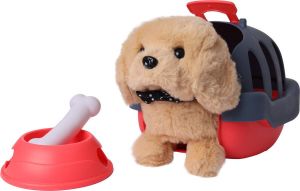 Pet Park Interactief Speelgoed Hondje Electronisch Inclusief Mandje Bot & Voerbakje