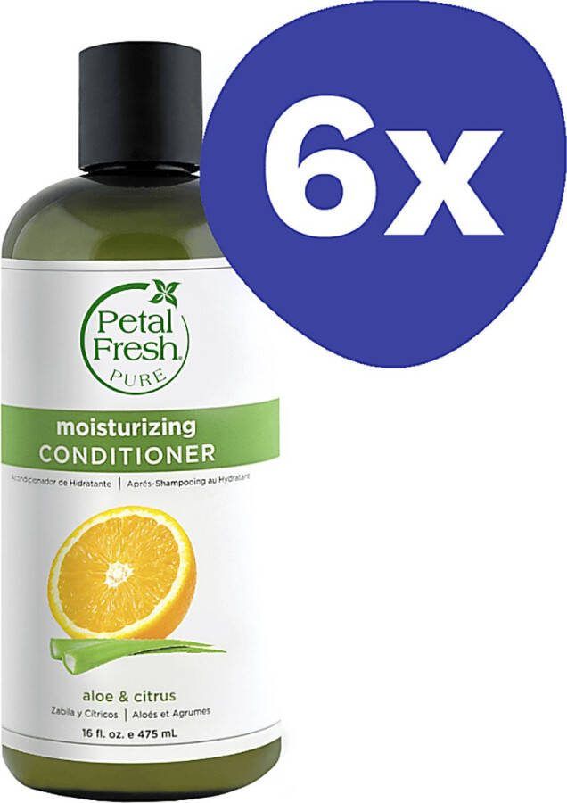Petal Fresh Aloe & Citrus Conditioner (droog & beschadigd haar) (6x 475ml)