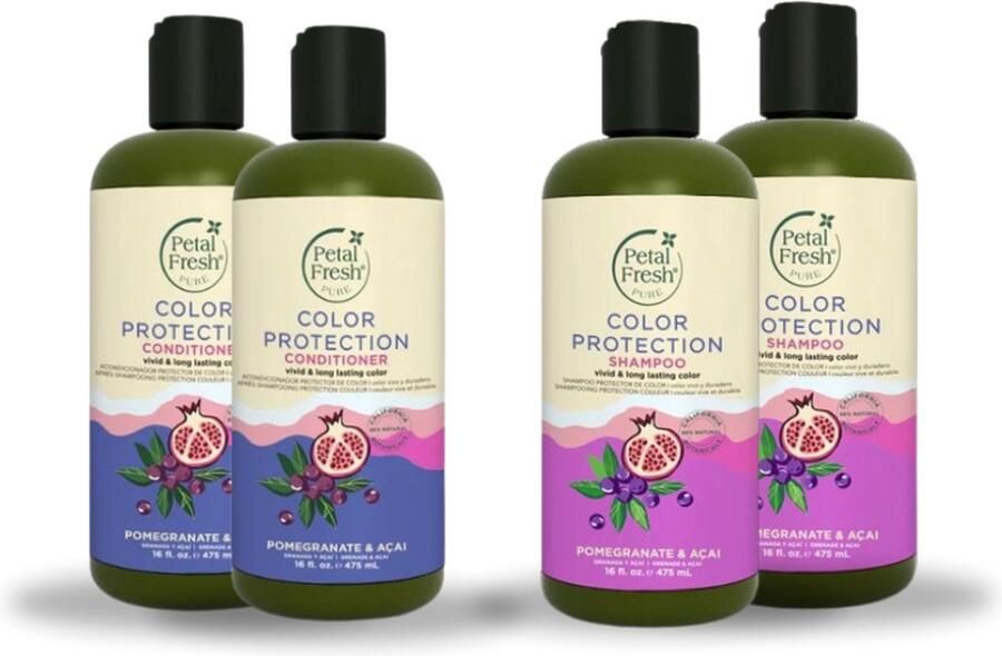 Petal Fresh Color Protection Pomegranate & Açai 2x Shampoo + 2x Conditioner 475ml 4 Pak
