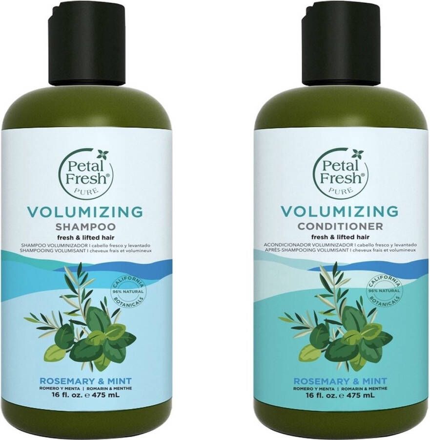 Petal Fresh Rosemary&Mint Shampoo (475ml) & Condetioner 475ml) 2 Pack