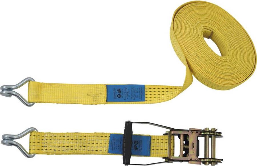 Petex 43192919 Spanband (tweedelig) Trekkracht (lc) vastbinden (enkel direct)=2500 daN (l x b) 10 m x 50 mm Ratelinrich