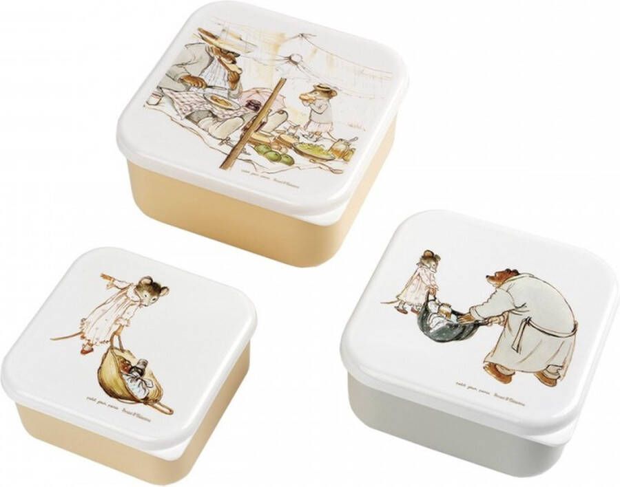 Petit Jour Paris Ernest & Celestine lunch box 3 in elkaar 12 12 5 cm