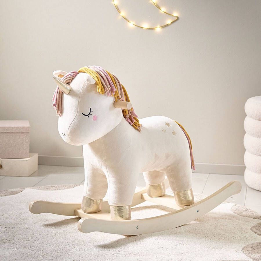 Petite Amelie Hobbelpaard Eenhoorn 'Lara' – Schommelstoel voor Baby – Hobbeldier voor een Wereld vol Magie & Fantasie Vanaf 1 Jaar