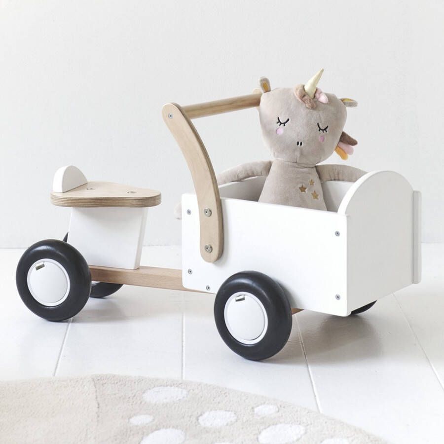 Petite Amelie Petite Amélie Loopfiets Loopbakfiets Kinderfiets Houten Vanaf 1 jaar Stimuleert motoriek & balans Wit