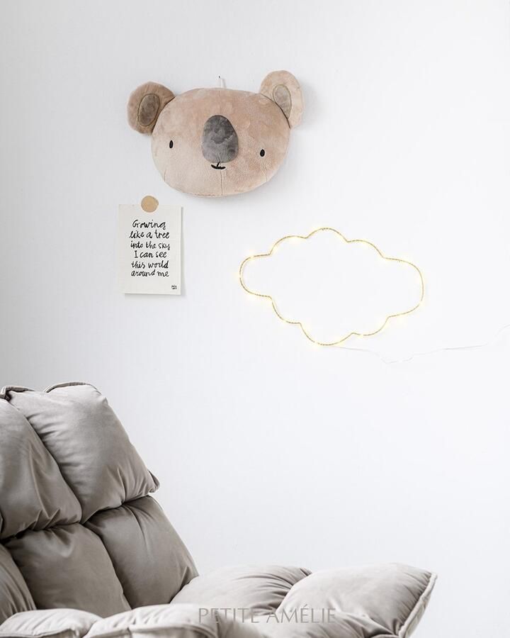 Petite Amelie Petite Amélie LUXE SCHOMMELSTOEL VOOR IN BABYKAMER COCON GRIJS TAUPE